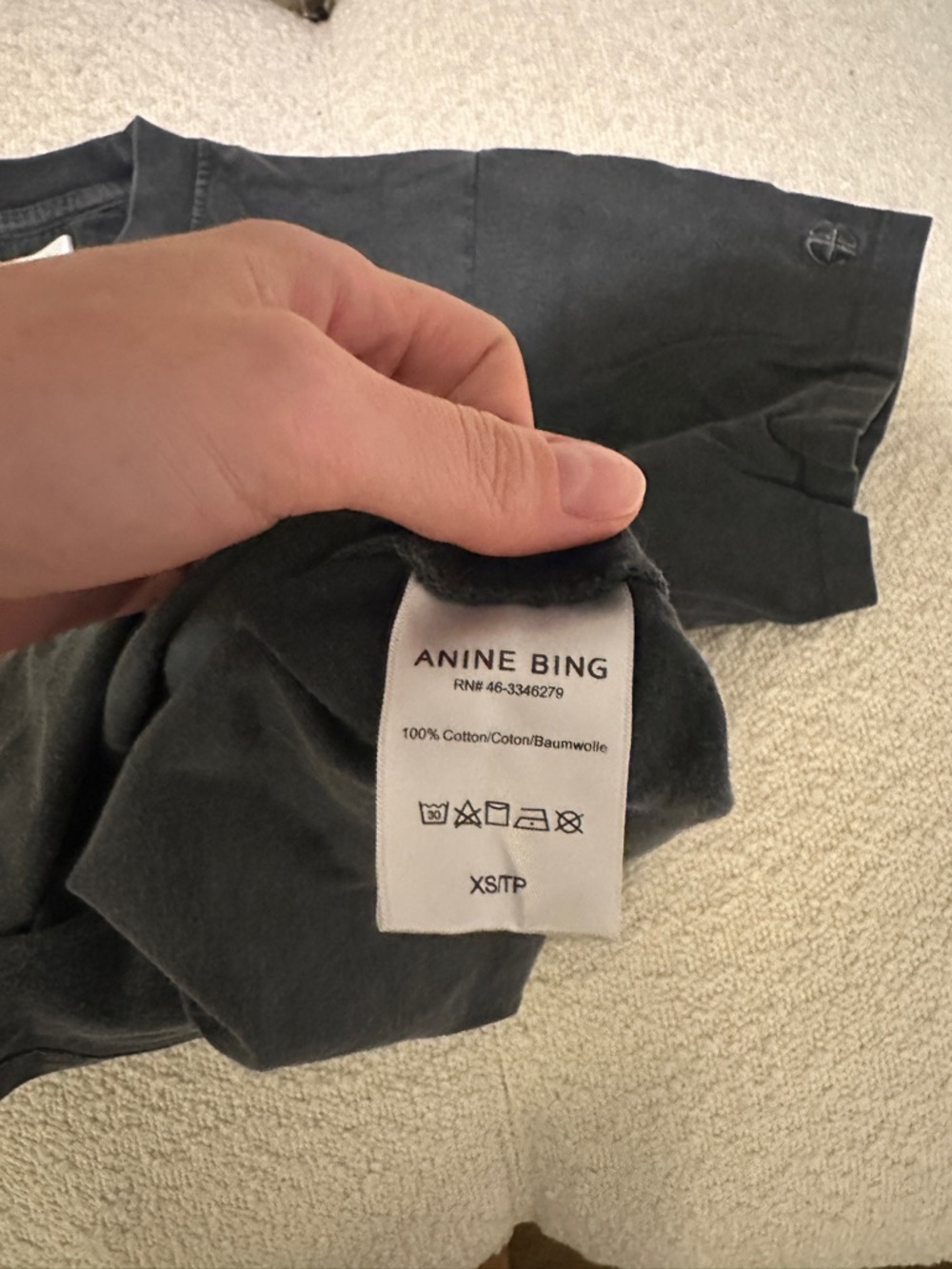 Anine Bing Georgie Mohawk Wild Heart Tee Size XS - Picture 6 of 6